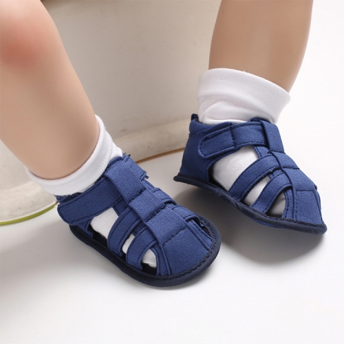 

Kids Baby Boys Canvas Soft Sole Crib Newborn Sandals Shoes, Shoe Size:11cm( Blue)