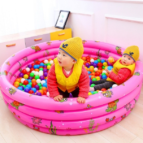 

Inflatable Printed Ocean Ball Pool Indoor Game Pool Thickened Paddling Pool, Random Color Delivery, Size:100cm Three Rings