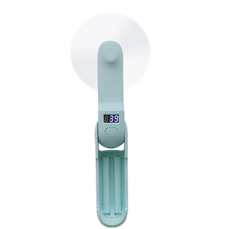 

Mini USB Charging Handheld Portable Pocket Fan 3 in 1 Folding Small Fan(Green)