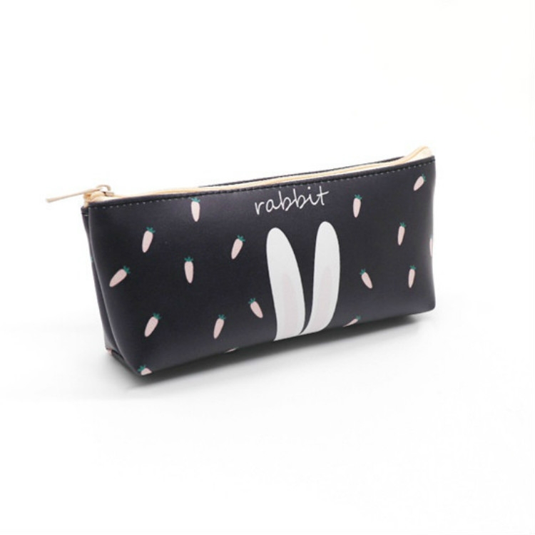 

PU Leather Pencil Case Fruit Pencil BagGirls Office Supplies(Rabbit)