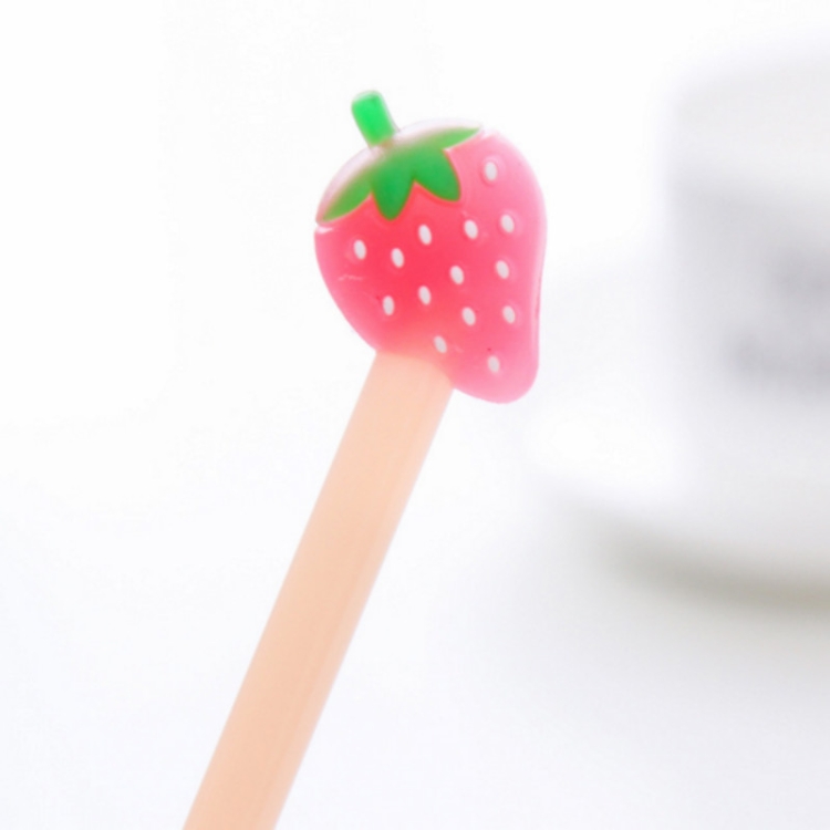 

4 PCS Creative Cute Fruit Shape Neutral Pen(Strawberries)