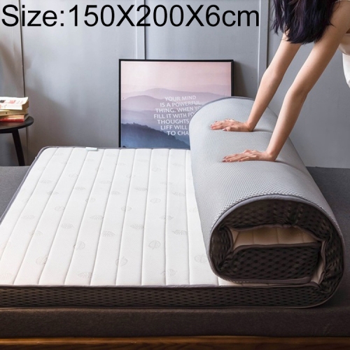 

Natural Latex Memory Foam Filled Stereo Breathable Mattress, Thickness:6cm, Size:150X200 cm(Golden jade leaf)