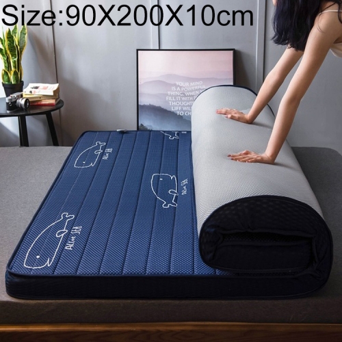 

Natural Latex Memory Foam Filled Stereo Breathable Mattress, Thickness:10cm, Size:90X200 cm(Blue whale)