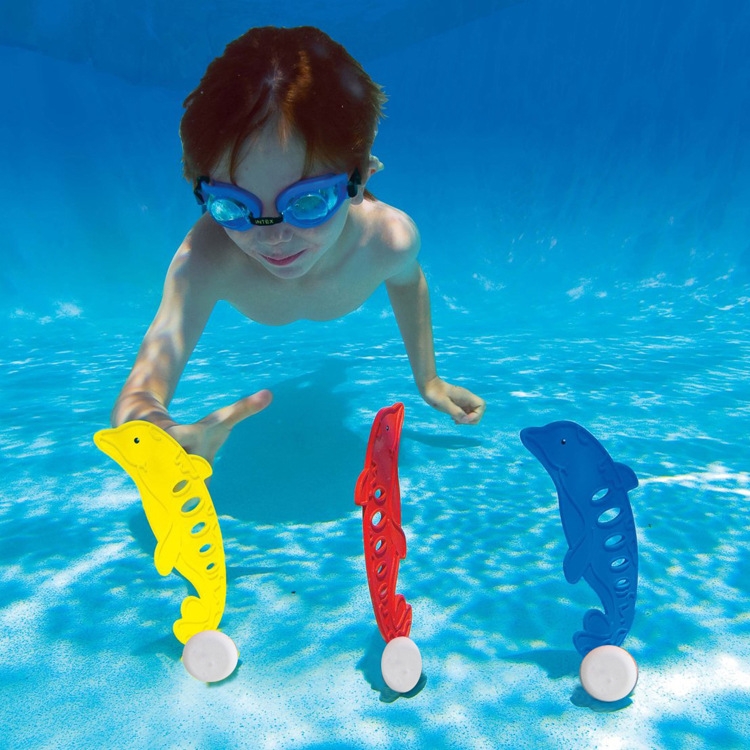 

3 PCS Summer Swimming Dive Toy Sets Dolphin Playing Water Toy
