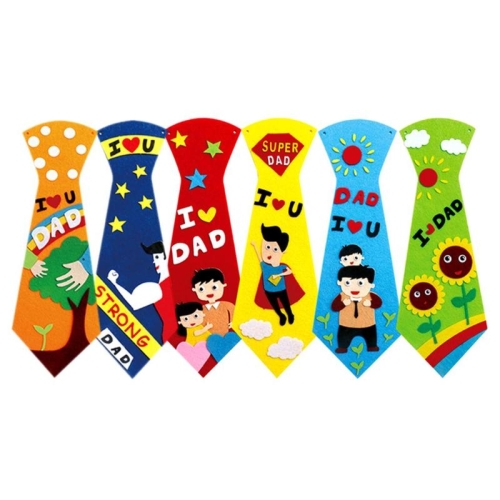 

3 PCS Children Creative DIY Non-woven Ties Kids Handmade Ties Toy, Random Style Delivery