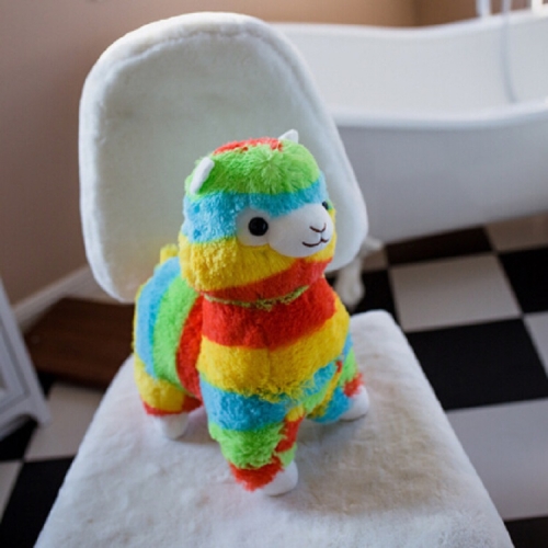 

Soft Cotton Rainbow Alpaca Stuffed Toy Doll Rainbow Animals Toys, Size:35CM(Ordinary alpaca)