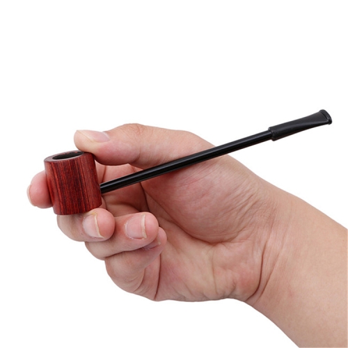 

Ebony Smoking Pipe Popeye Portable Creative Smoking Pipe Herb Tobacco Pipes Gifts(Red)