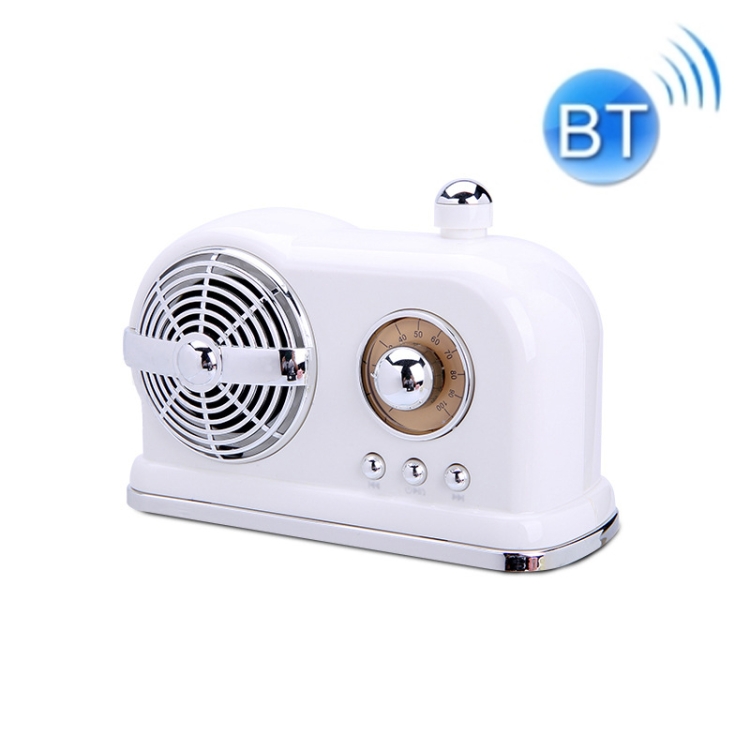 

HM10 Mini Retro Mobile Phone Bluetooth Speaker Cute Creative Portable Wireless Small Speaker(White)