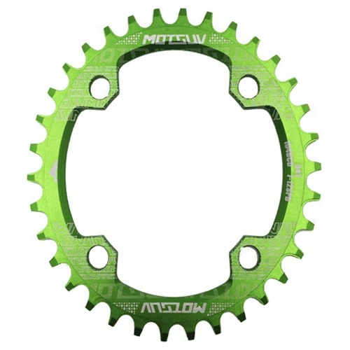 

MOTSUV Narrow Wide Chainring MTB Bicycle 104BCD Tooth Plate Parts(Green)