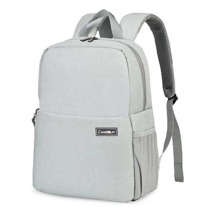 

CADeN L4 Double-layer Casual Business Computer Backpack USB Multi-function Digital Camera Bag(Light Grey)
