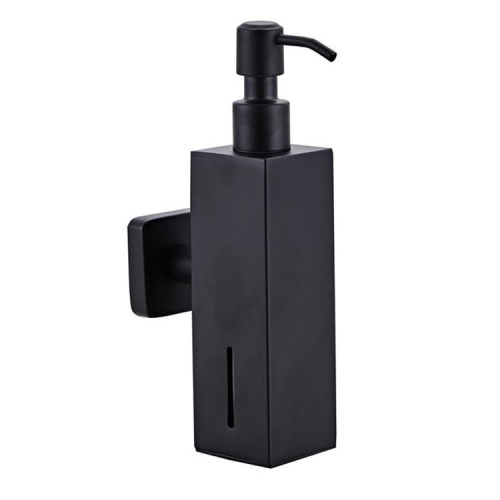 

304 Stainless Steel Wall-mounted Manual Soap Dispenser, Style:Square Wall-mounted