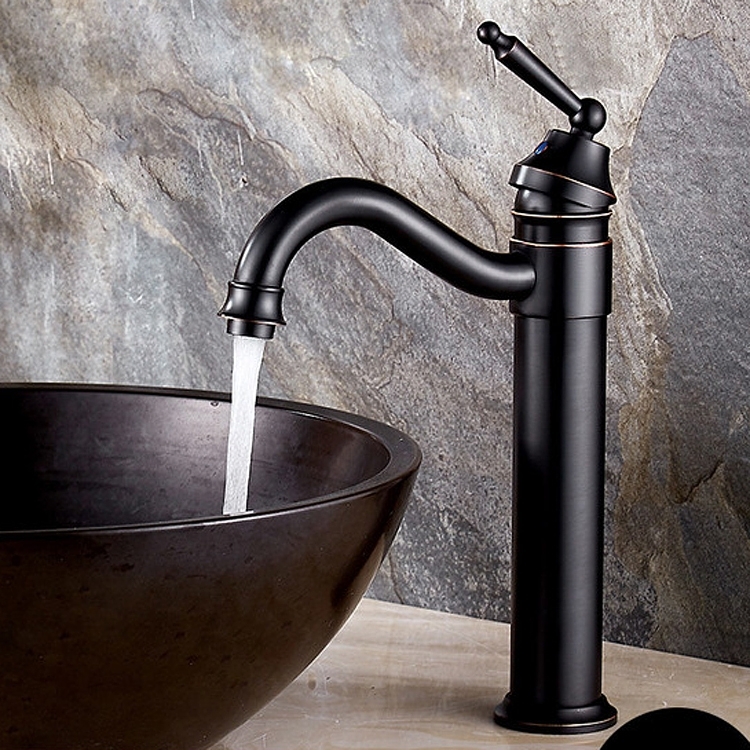 Sunsky Bathroom Copper Black Hot Water Red Basin Ancient Cold tdxQrsCh