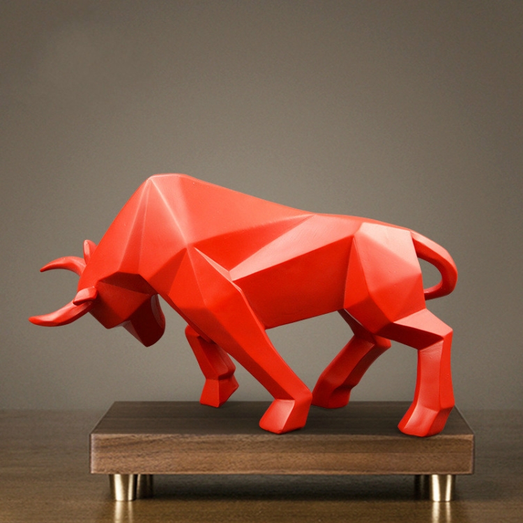 

Creative Home Decorations Resin Crafts Cow Ornaments, Size: 34x10x19cm(Red )