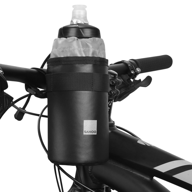 

SAHOO 0.5L Bicycle Thermal Insulation Polyester Water Bottle Chartered Front Bag(Black )