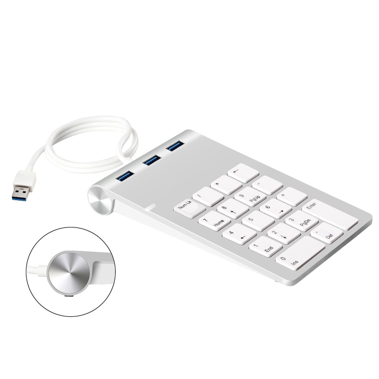

USB 2.0 Financial Number Keyboard Multi-function HUB Reader Card Accounting Keypad