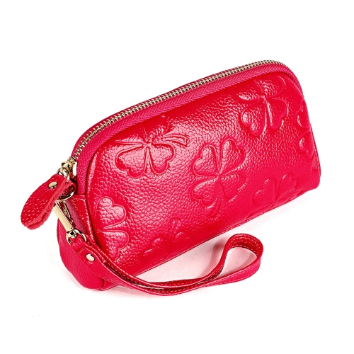 

Ladies Clutch Bag Women Coin Purse Fashion Trend Cute Hand-held Wallet(Rose Red )