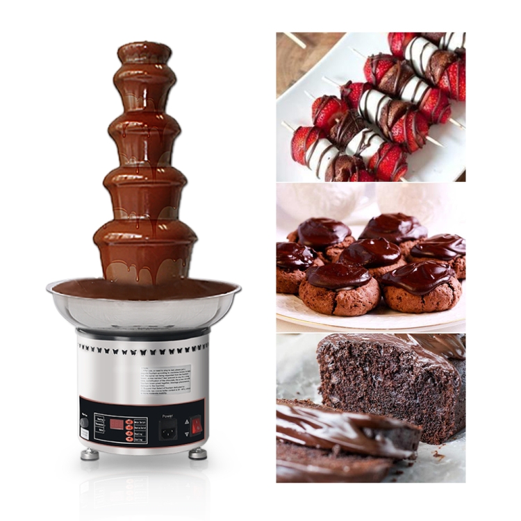 

5 Tiers Chocolate Fountain Stainless Steel Hotel Commercial Waterfall Machine