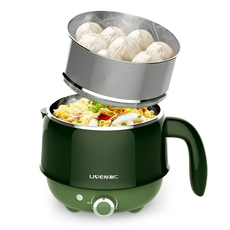 

Stew Steam Cooker Cooking Machine Student Dormitory Electric Mini Hot Pot(Green)