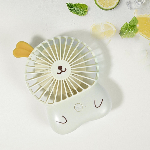 

Cartoon Mini Portable USB Storage Fan Desktop Fan(Ivory White)