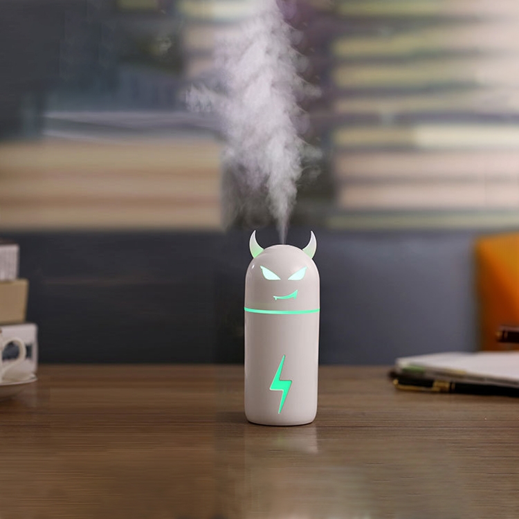 

Cartoon Little Devil USB Portable Air Humidifier LED Light Essential Oil Aroma Diffuser(White)