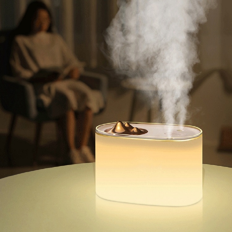 

USB Large Capacity Aromatherapy Essential Oil Diffuser Ultrasonic Air Humidifier with 2 Fog Outlets