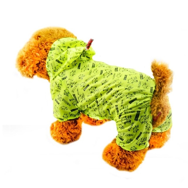 

Kitty Pattern Pet Dog Raincoat Weatherproof Clothing Four-legged Hood Raincoat, Size: XXL(Fluorescent Green)