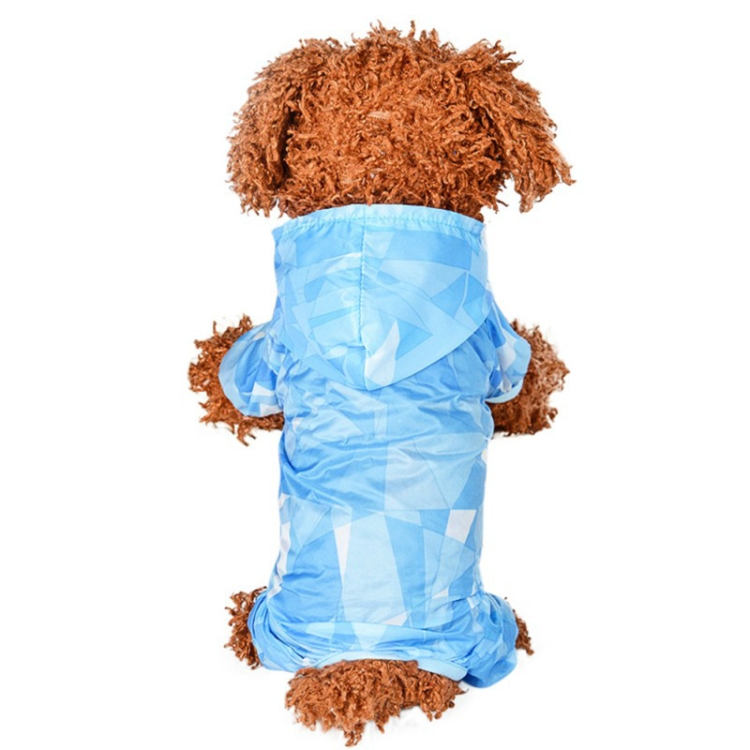 

Dog Sun Protection Clothing Breathable Thin Four-legged Clothes, Size:XL(Blue)
