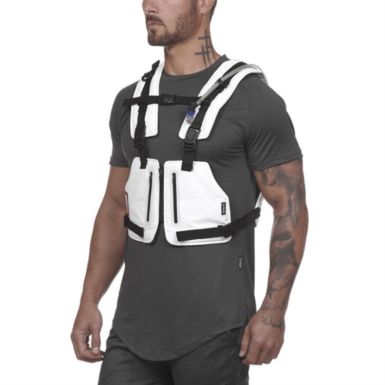 

Multi-function Printing Vest Outdoor Protective Reflective Training Suit, Size: One Size(White)