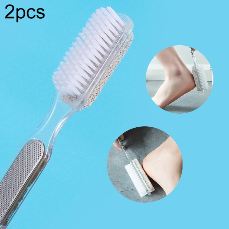 

2 PCS Health Care Foot Tool Dead Skin Remover Brush Double-Sided Feet Grinding Stone Manual 4 In 1 Foot Grinder