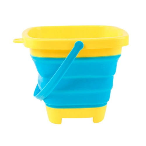 

3 PCS Outdoor Beach Play Water Toy Multi-function Telescopic Folding Bucket, Capacity: 2.5L(Blue)