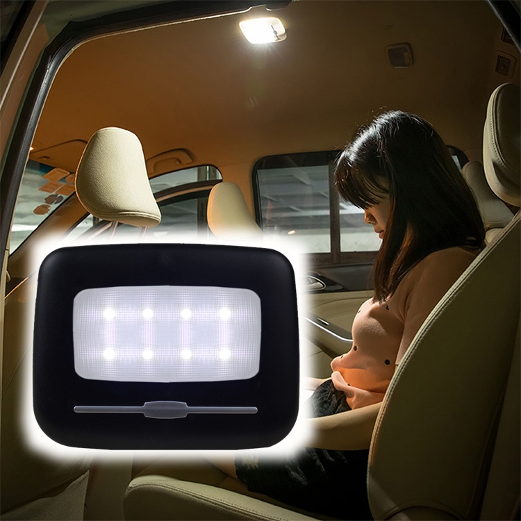 

Car Interior Wireless Intelligent Electronic Products Car Reading Lighting Ceiling Lamp LED Night Light, Light Color:White Light(Black)
