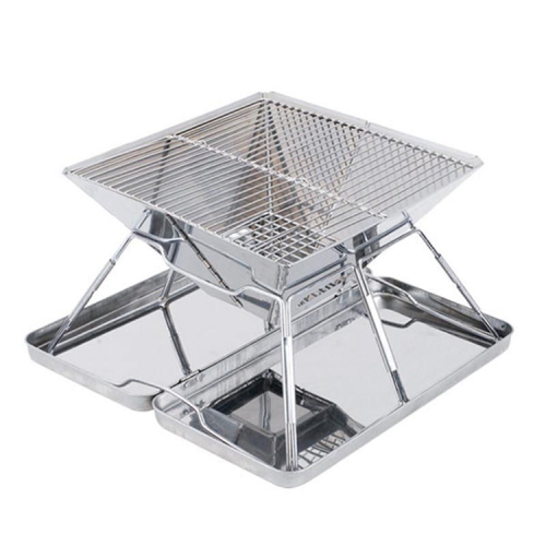 

Portable Folding Outdoor Stainless Steel Charcoal Grill, Grill / plate specifications: 31*31*22cm