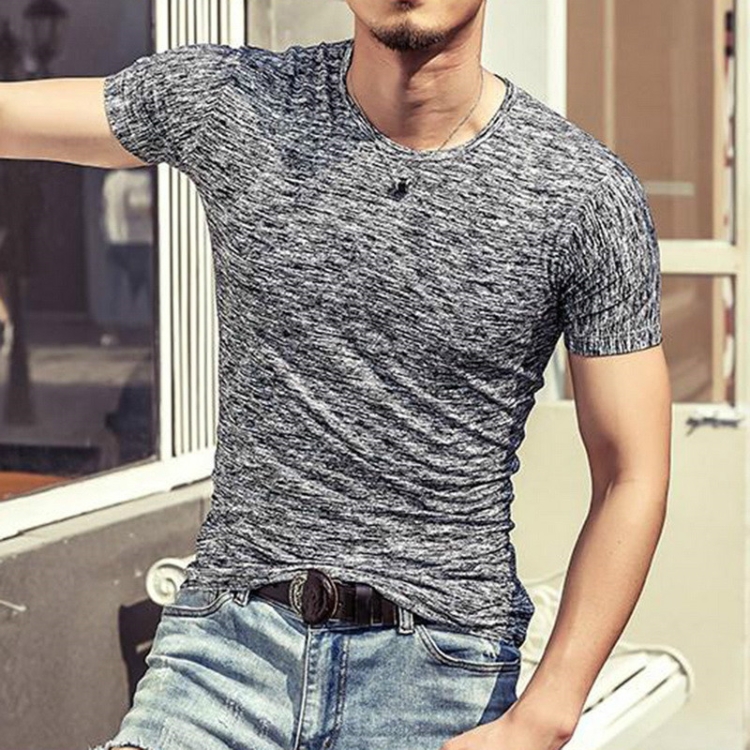 

Tops Tees Casual Short Sleeve Pure T-shirts Clothes for Men, Size:XXL(Black)
