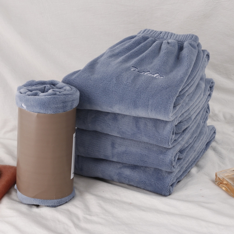 

Little Fairy Warm Pants Autumn Winter Models Home Service Loose Casual Wild Sleep Pants Women Thick Pants Trousers, Size: One Size( Oxygen Blue )