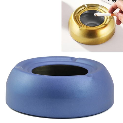 

Stainless Steel Four-color Ashtray Foreign Smoking Diameter 13.6CM(Blue )