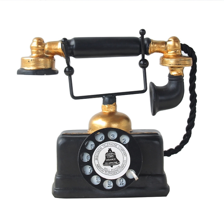 

Resin Turntable Phone Model Creative Home Office Porch Ornament Decoration