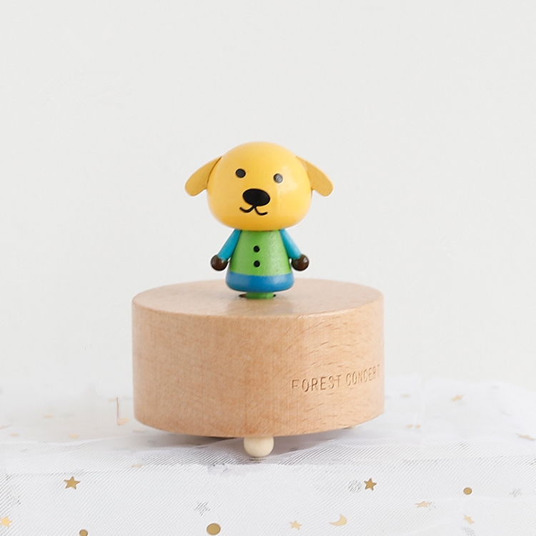 Sunsky Wooden Music Box Boxmini Cute Pet Decoration Wooden Music Box Boxmini Cute Pet