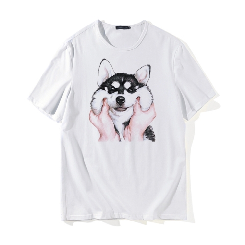 

Male Youth Animal Head Print Short Sleeve T-Shirt, Size: L(As Show)