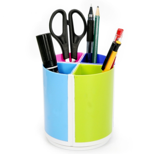 

Multifunctional Colorful Detachable Rotary Stationery Office Round Pen Holder