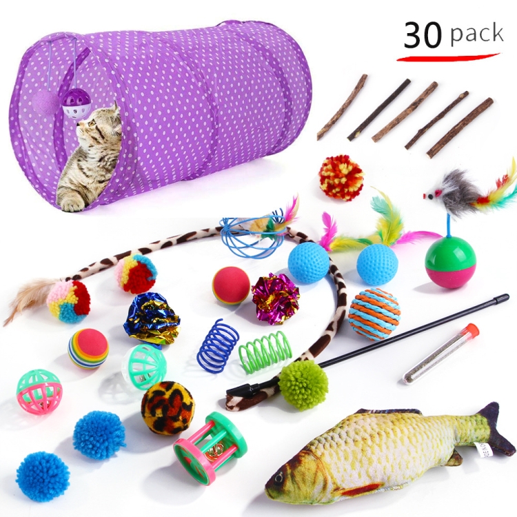 

Pet Cat Toy Set Funny Cat Stick Plush Mouse Combo Toy,Specification: No. 6 Set
