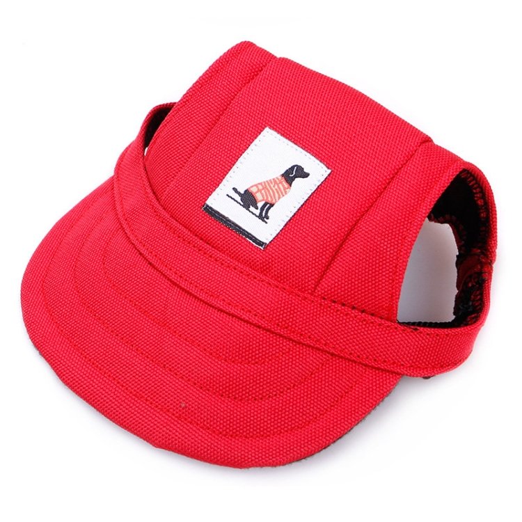 

Pet Accessories Adjustment Buckle Baseball Cap, Size: S(Red)