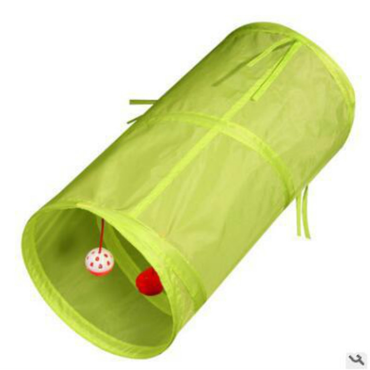 

Pet Supplies Cat Ring Paper Two-way Tunnel Can Accommodate Folding Cat Channel(Green )