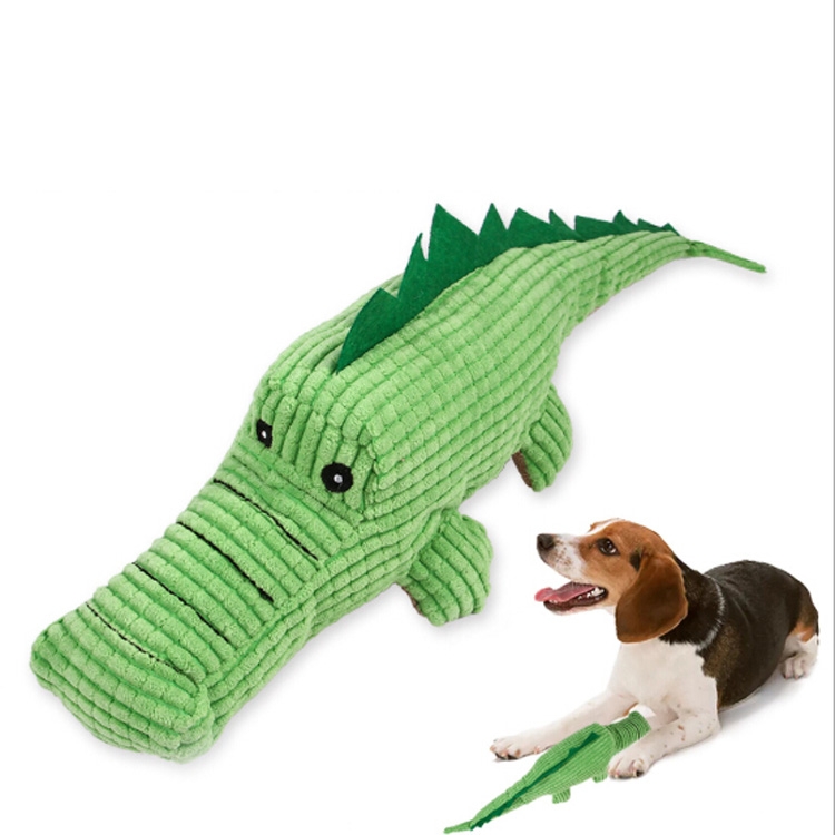 

Crocodile-Shaped Plush Teddy Golden Retriever Dog Molar Tooth Cleaning Sound Toyoys