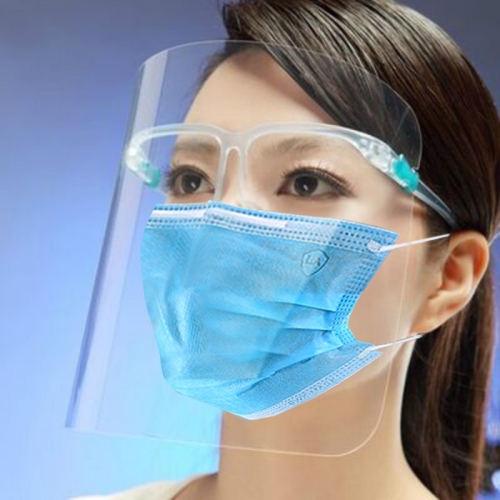 

Anti-Saliva Splash Anti-Spitting Anti-Fog Anti-Oil Transparent Face Mask Face Shield(Transparent)