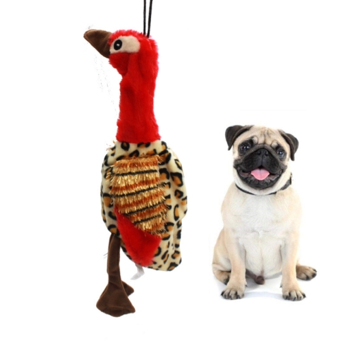 

Safety Non-Toxic Dog Pet Antidepressant Decompression Biting Resistance Plush Duck Vocal Toy(Red)