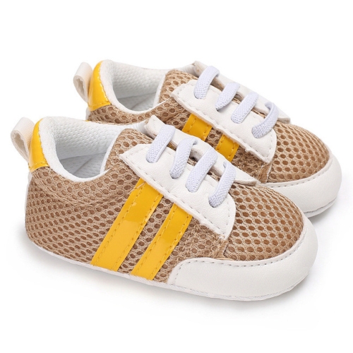

Newborn Mesh Breathable Sneakers Baby Toddler Infant Shoes First Walkers Shoes(Beige)