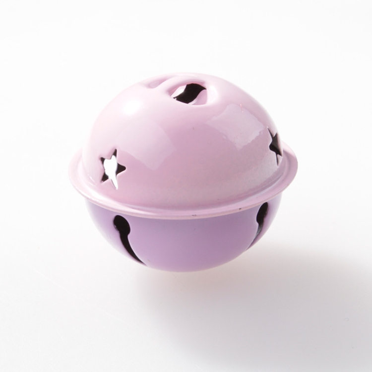 

5 PCS Pet bell Macarons Color Matching Pet Collar Bell( Pink Purple )