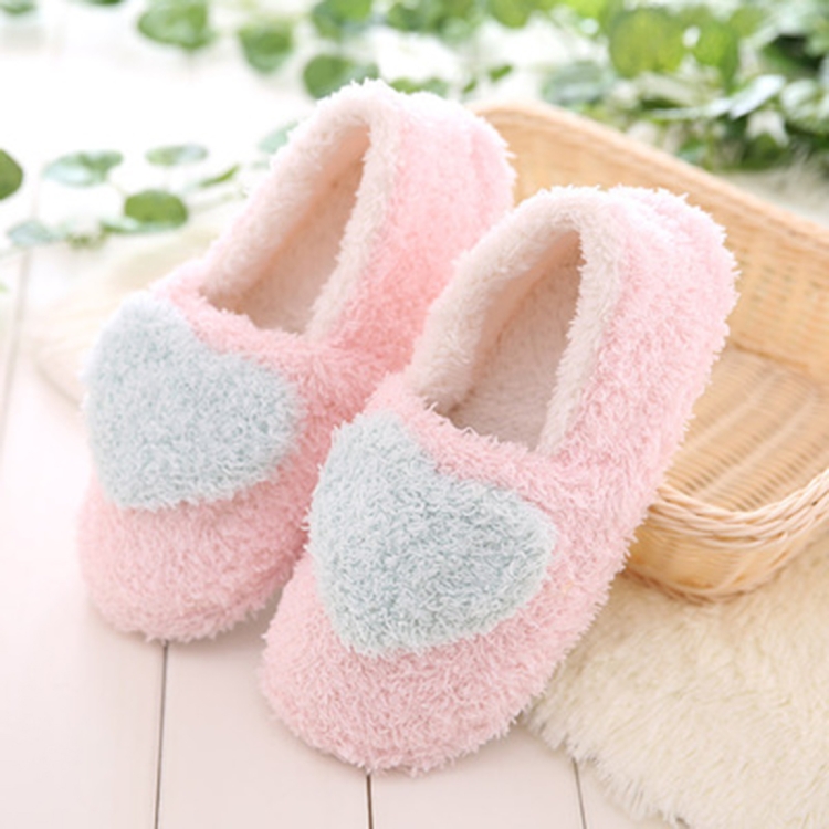 

Women Love Pattern Home Cotton Shoes, Shoe Size:38-39(Sky Blue)