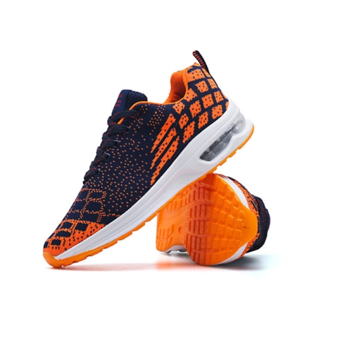 

Men Comfortable and Breathable Sport Running Air Cushion Shoes, Size:39(Black Orange)