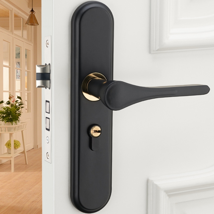 

Indoor Universal Household Stainless Steel Solid Wood Door Handle Door Lock